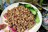 低卡孜然鸡蓉炒面的做法