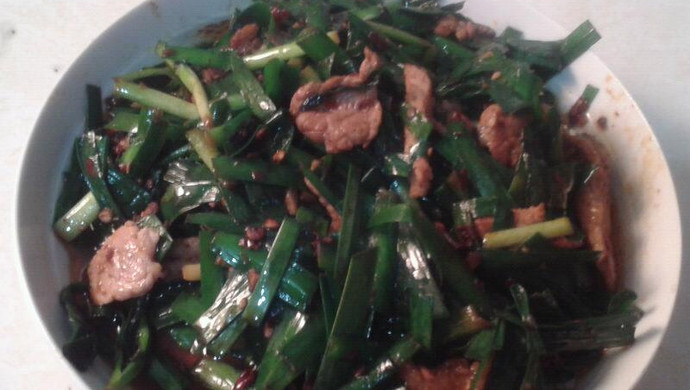 韭菜炒肉片