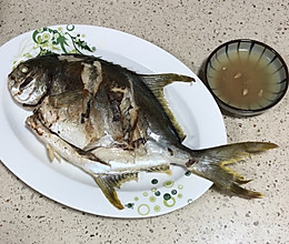 鱼跃餐桌篇—-香煎游水大金苍鱼的做法