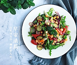 日式蔬菜沙拉—“中粮我买，我是大美人”的做法