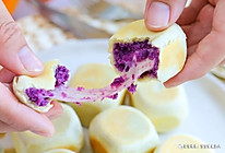 紫薯爆浆芝士仙豆糕 宝宝辅食食谱的做法