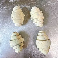 养生主食❗️海苔牛角馒头‼️的做法图解7