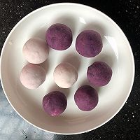 #炎夏消暑就吃「它」#椰蓉紫薯山药夹心球的做法图解9