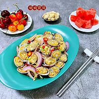 #刘畊宏女孩减脂饮食#圆葱凉拌蚬子的做法图解14