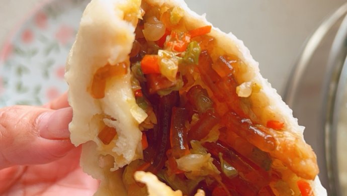 白菜粉条蒸包