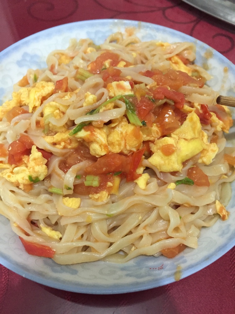 番茄鸡蛋拌面