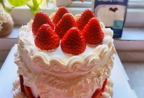 #安佳新年聚会食谱#新年6寸草莓戚风蛋糕的做法