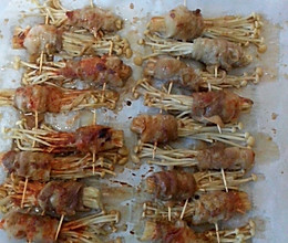 烤五花肉卷金针菇的做法
