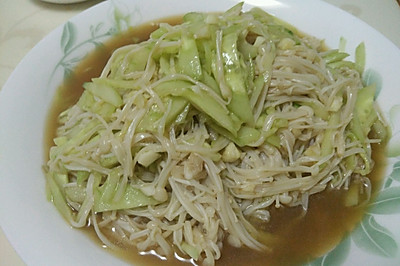 凉拌金针菇