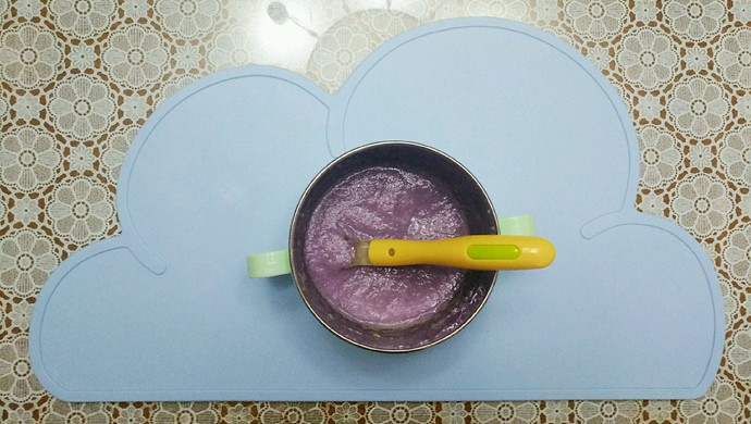 紫甘蓝泥米粉-6月龄辅食