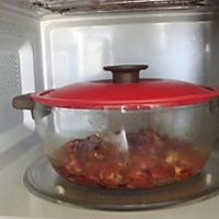 微波炉版泡菜猪肉的做法图解4