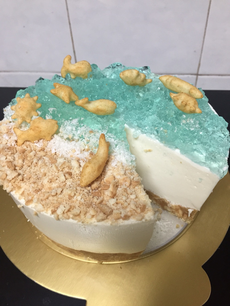 海洋蛋糕——那一年生日的做法