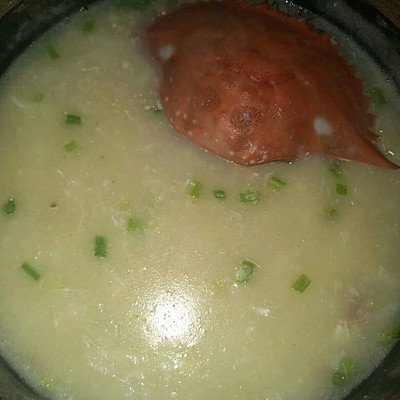 蟹肉砂锅小米粥