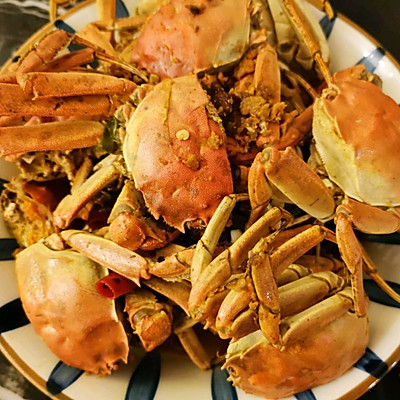 用河蟹做的香辣蟹，味道竟然超级棒