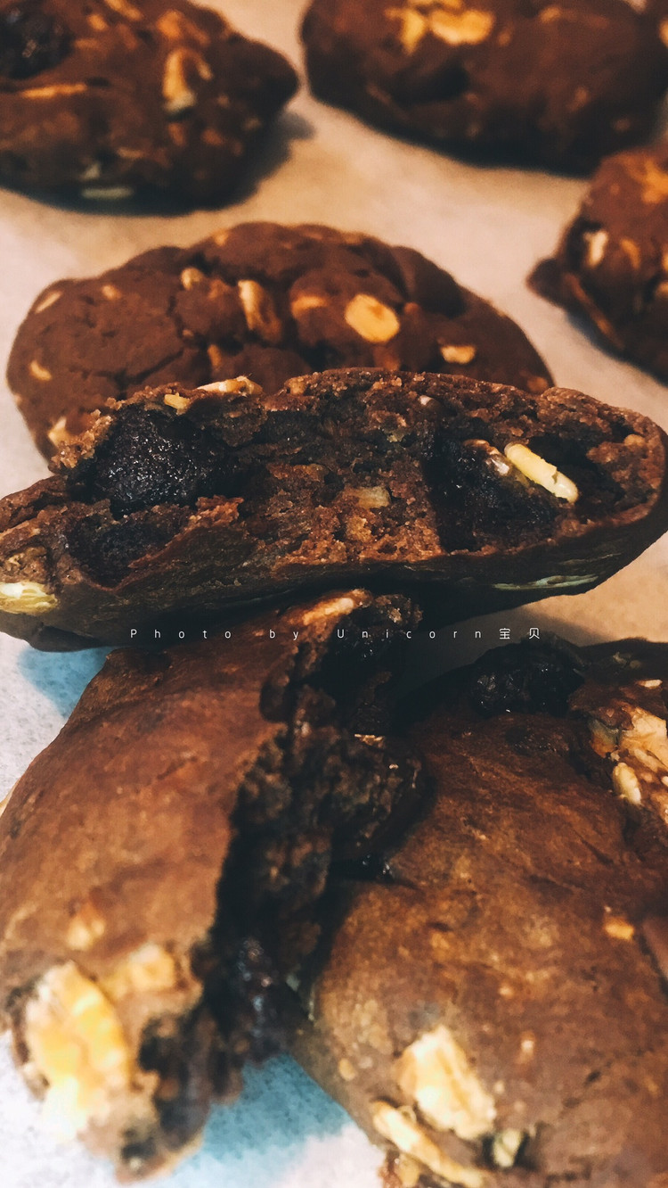 双倍巧克力燕麦软饼干的做法