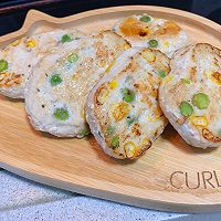 快手低脂减肥餐玉米豌豆鸡肉饼鸡块的做法图解11