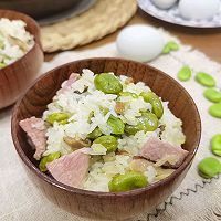 #春日露营#立夏野火饭！记忆里的初夏味道/蚕豆咸肉饭的做法图解8