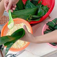 咸口绿豆肉粽的做法图解3