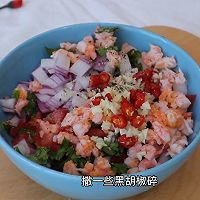 #味达美星厨X小厨中秋团圆宴#清脆爽口加拿大北极虾番茄玉米片的做法图解11