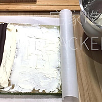 椰香抹茶瑞士卷，手把手教你做蛋糕卷，清新抹茶香与椰香交融。的做法图解30