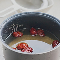 桂花双米红枣粥的做法图解4