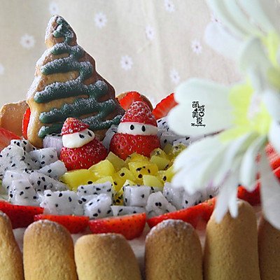 低脂缤纷水果蛋糕迎圣诞
