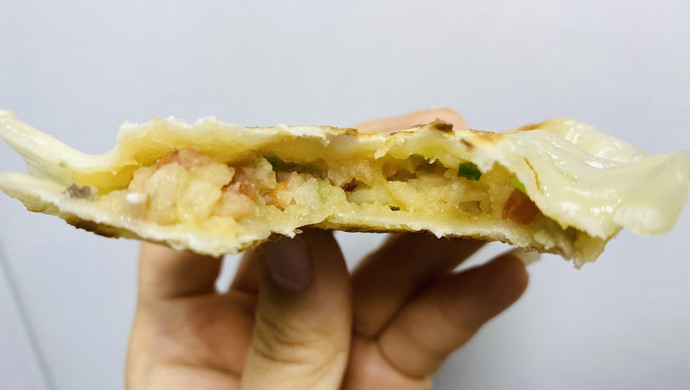 土豆饼(饺子皮版)