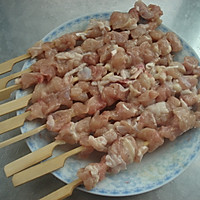 电饼铛孜然鸡肉串的做法图解4