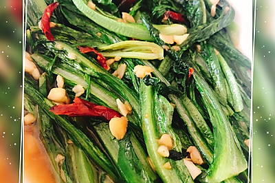 超级下饭辣炒油麦菜
