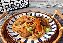 #橄榄中国味 感恩添美味#牛肉炒乌冬的做法