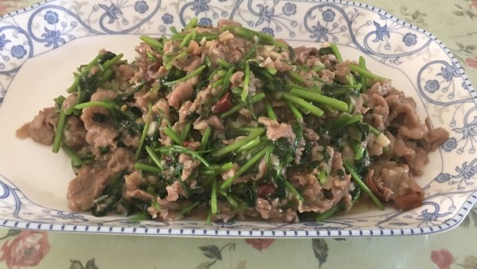 香菜爆羊肉