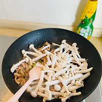 #豪吉川香美味#肉丝炒白玉菇的做法图解6