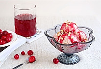 蔓越莓果肉冰淇淋的做法