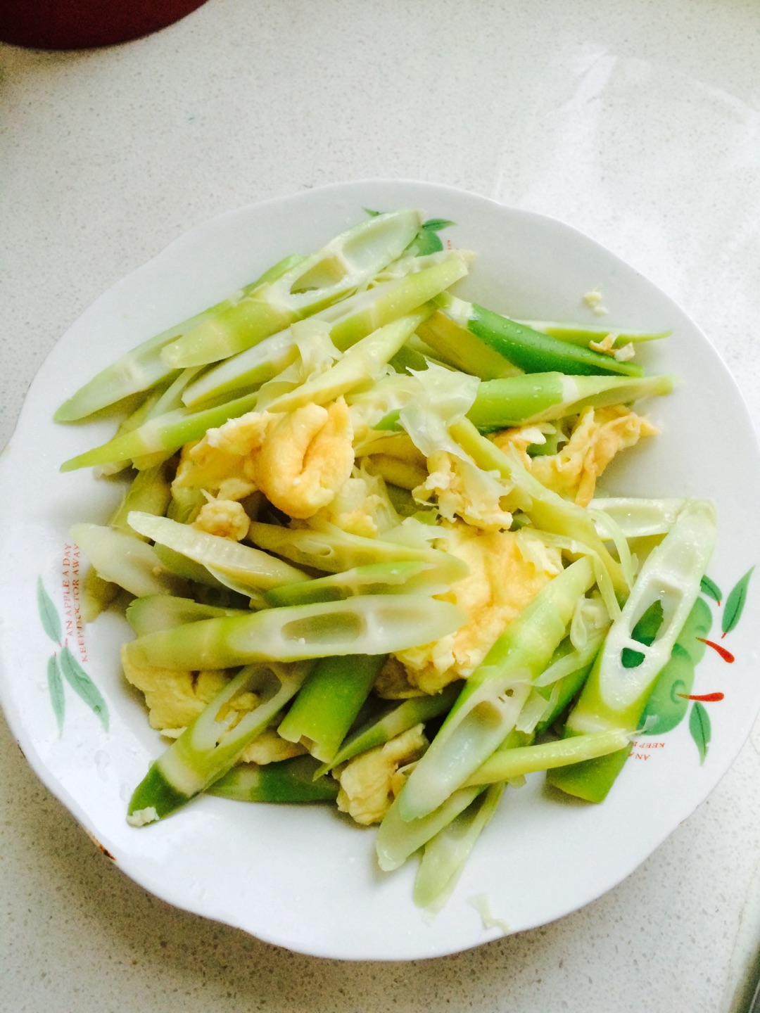 鲜笋炒鸡蛋