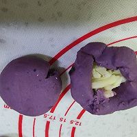 香煎芝士心芝麻紫薯饼的做法图解9