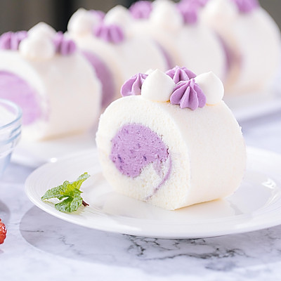 紫薯天使蛋糕卷
