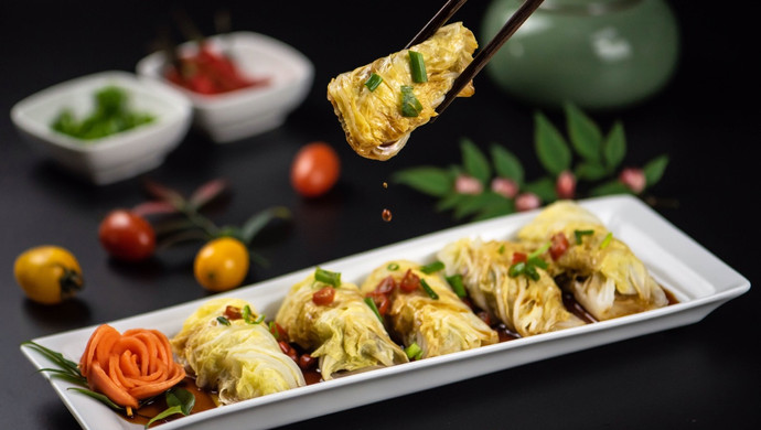 肉酿白菜卷||
