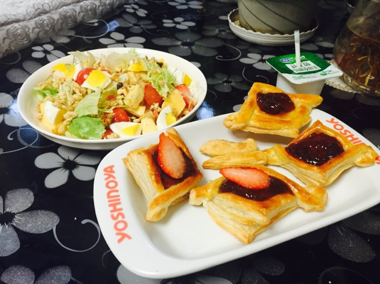 草莓果酱千层派（飞饼版）的做法