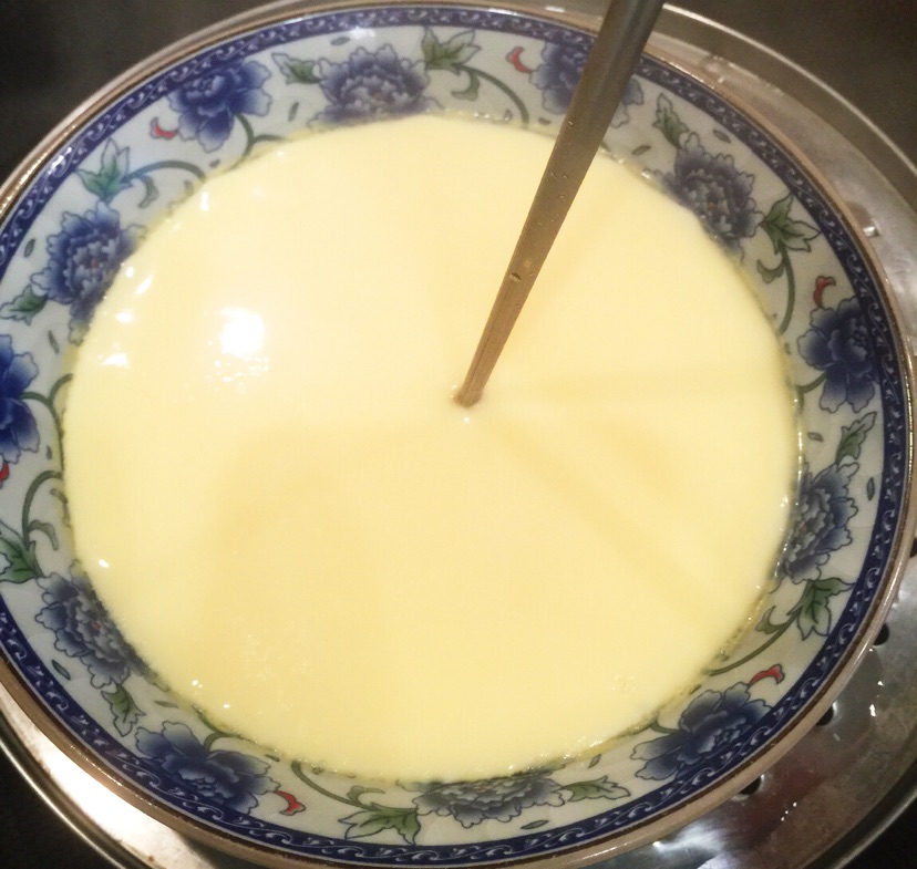 豌豆肉沫鸡蛋羹的做法图解5