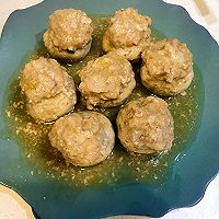 虾仁肉丸酿口蘑#复刻中餐厅#的做法图解15