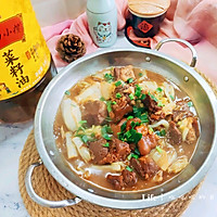 羊肉炖白菜的做法图解1
