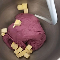 紫薯黑芝麻面包球（紫薯法国球）的做法图解2