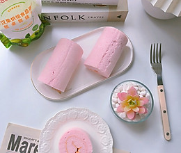 #太古烘焙糖 甜蜜轻生活#粉粉的天使蛋糕卷的做法