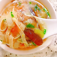 西红柿豆皮蛋花汤的做法图解11