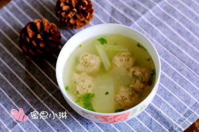 Q弹肉丸冬瓜汤—夏日里的清爽靓汤