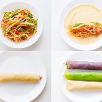 三色土豆丝卷饼的做法图解16