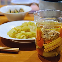 双炖盅莲藕&玉米排骨汤&小碗文蛤蒸蛋的做法图解12