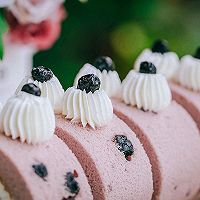 #蓝莓怎么吃# 浪漫治愈的蓝莓干紫薯瑞士蛋糕卷的做法图解20