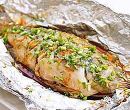 锡纸包鲈鱼#美的烤箱菜谱#的做法