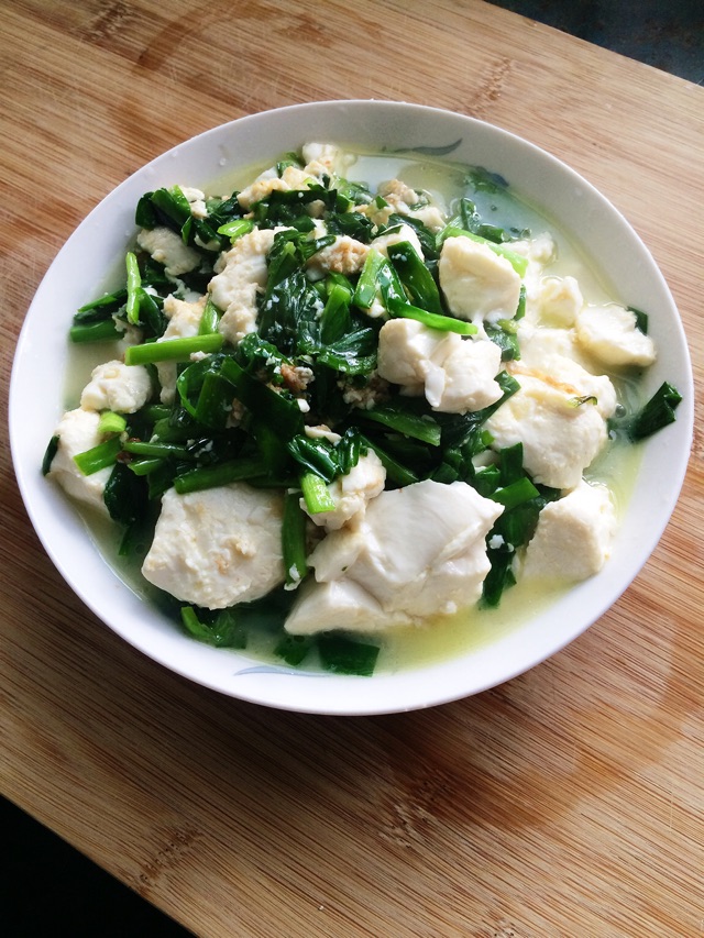 韭菜炒豆腐